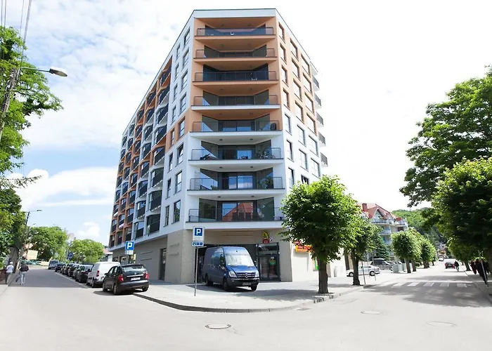 Seahome Horyzont Z Parkingiem דירה *